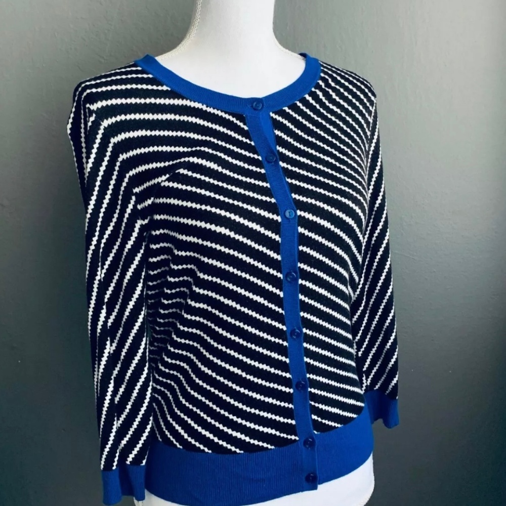 Halogen 3/4 Sleeve Scarf Cardigan